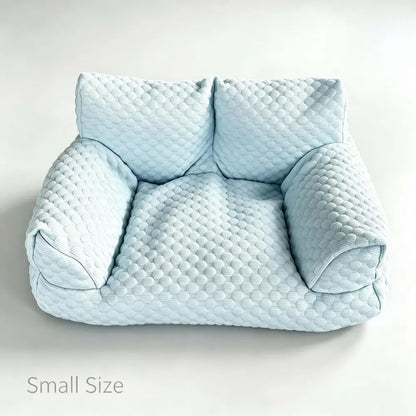 Cooling Sofa for Dogs and Cats, Ice Bean Fabric with Massage Beads, Durable and Breathable, Ideal for Small to Medium Pets