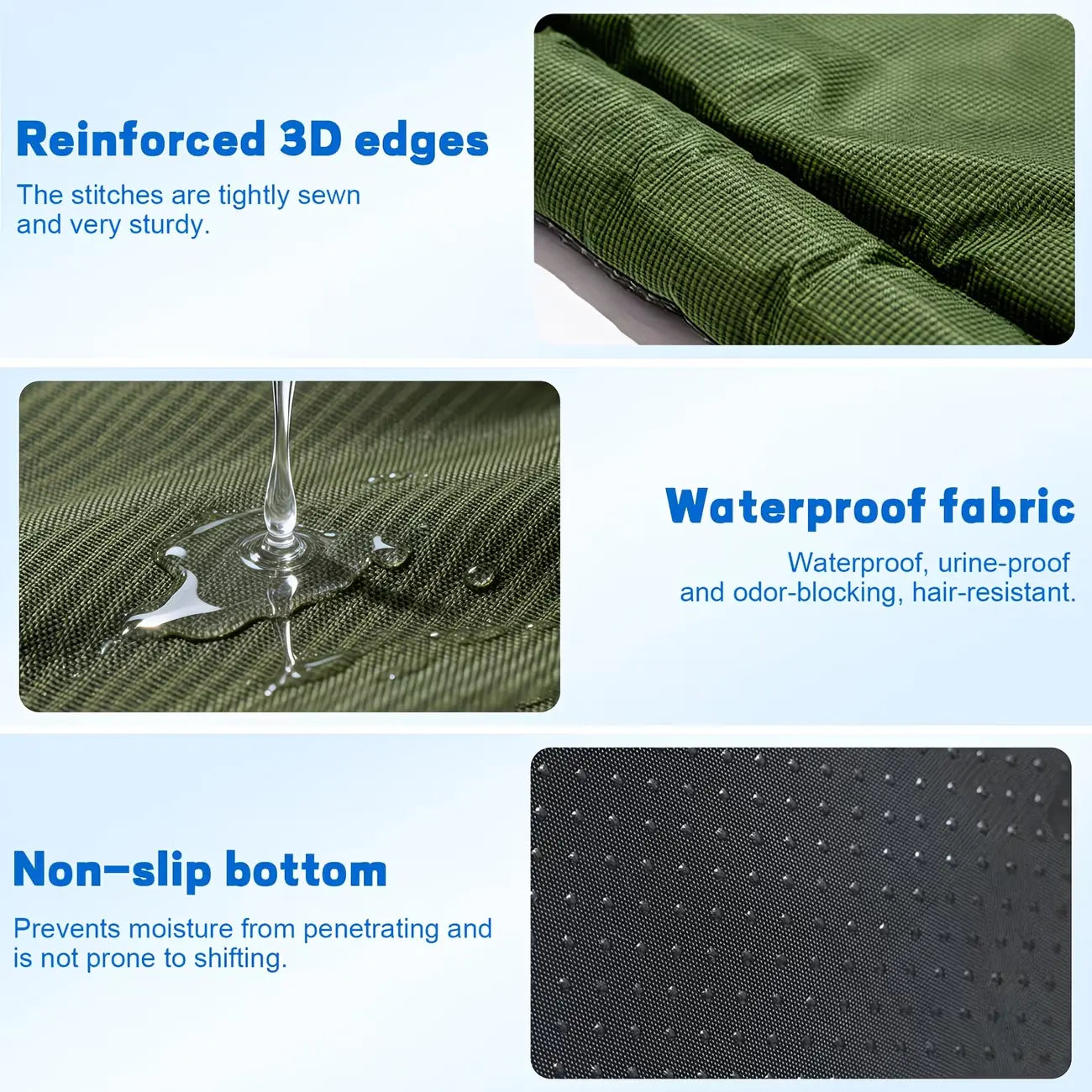 Pet Mat for Dogs & Cats - Waterproof, Portable, Washable Thick Pet Mat, Outdoor Camping Travel & Indoor Versatile Pet Furniture