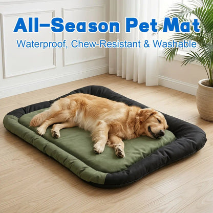 Pet Mat for Dogs & Cats - Waterproof, Portable, Washable Thick Pet Mat, Outdoor Camping Travel & Indoor Versatile Pet Furniture