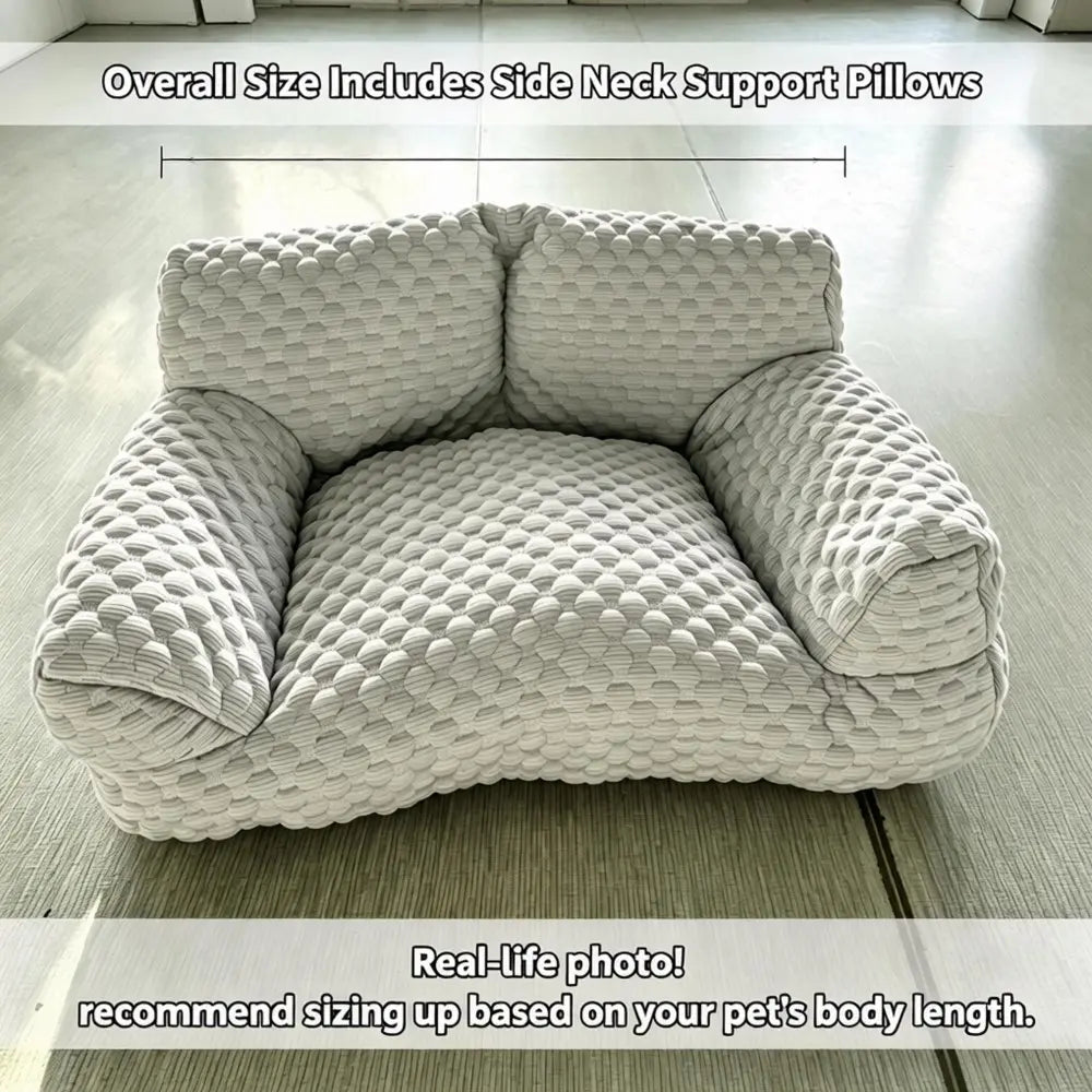 Cooling Sofa for Dogs and Cats, Ice Bean Fabric with Massage Beads, Durable and Breathable, Ideal for Small to Medium Pets
