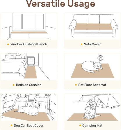 Inovaday Couch Cover for Sofa, Washable Non Slip Sofa Covers for 3 Cushion Couch Pet Friendly Fuzzy Durable Sofa Protector&Bed Mat for Dogs