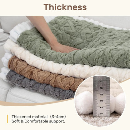 Inovaday Couch Cover for Sofa, Washable Non Slip Sofa Covers for 3 Cushion Couch Pet Friendly Fuzzy Durable Sofa Protector&Bed Mat for Dogs