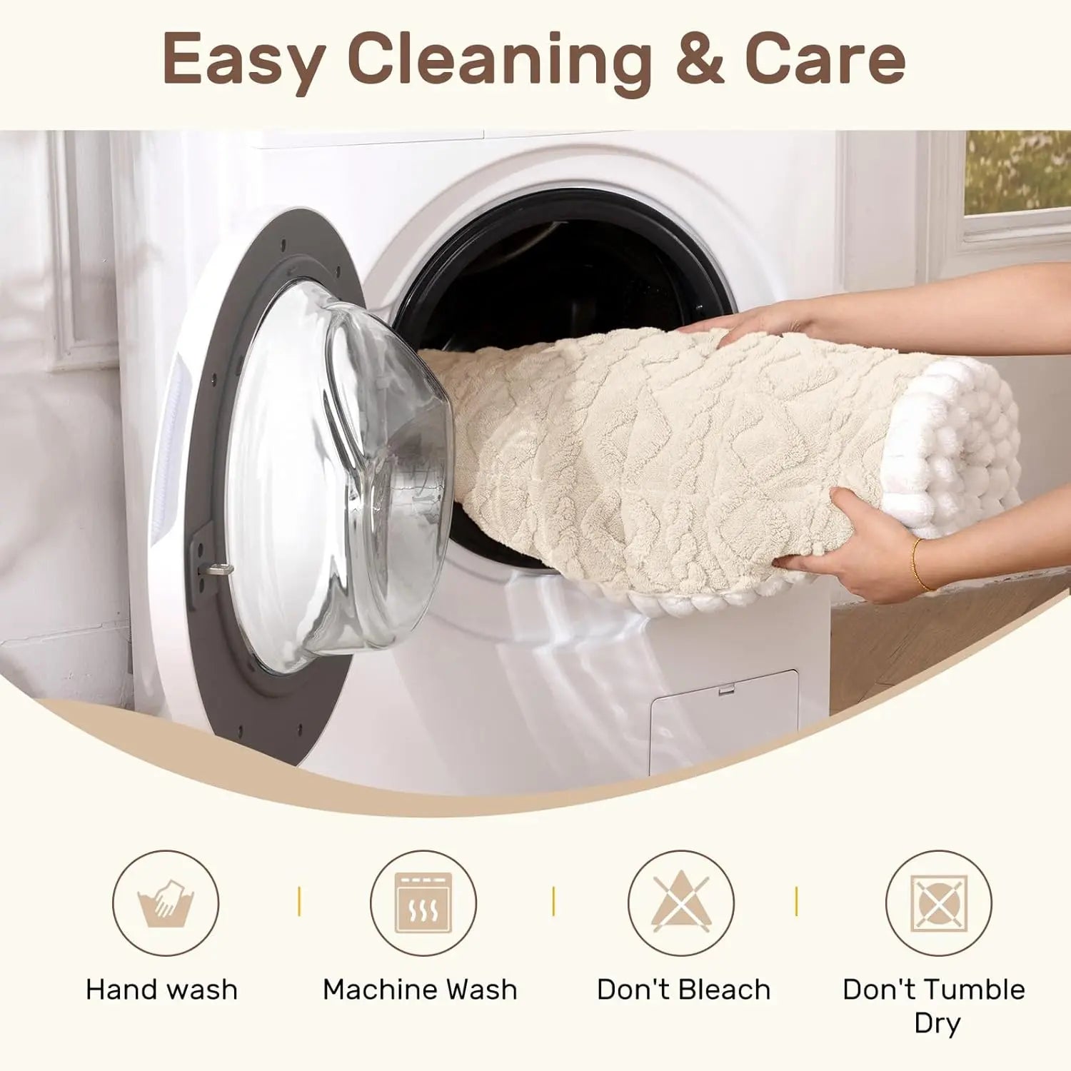 Inovaday Couch Cover for Sofa, Washable Non Slip Sofa Covers for 3 Cushion Couch Pet Friendly Fuzzy Durable Sofa Protector&Bed Mat for Dogs