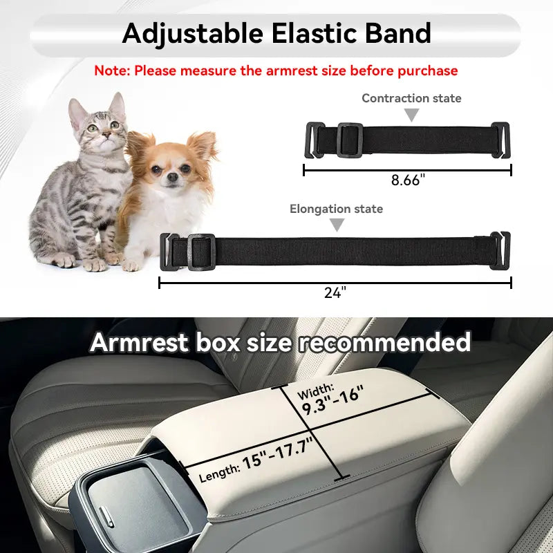 PETSFIT Center Console Dog Car Seat with Safe Protection Hooks, Pet Car Seat with Upgraded Safety Tethers, Washable Cushion, Console Dog Car Seats for Small Dogs up to 10 Lbs (Grey)
